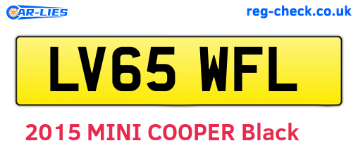 LV65WFL are the vehicle registration plates.