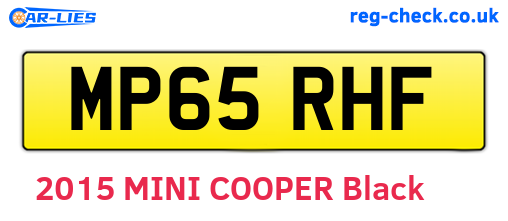 MP65RHF are the vehicle registration plates.
