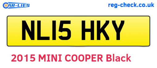 NL15HKY are the vehicle registration plates.