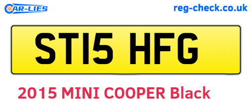 ST15HFG are the vehicle registration plates.