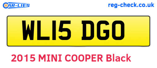 WL15DGO are the vehicle registration plates.