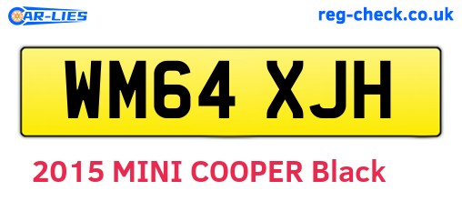 WM64XJH are the vehicle registration plates.