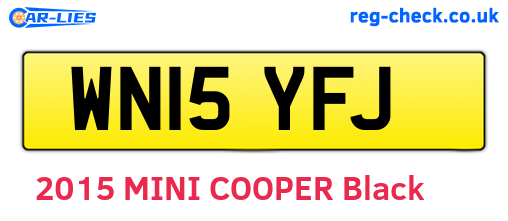 WN15YFJ are the vehicle registration plates.