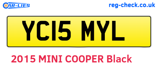 YC15MYL are the vehicle registration plates.