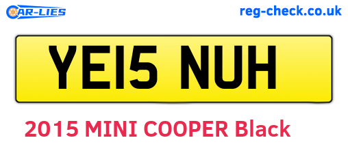 YE15NUH are the vehicle registration plates.