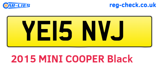 YE15NVJ are the vehicle registration plates.