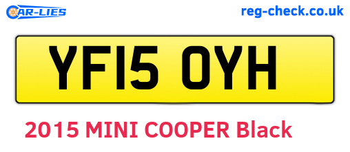 YF15OYH are the vehicle registration plates.