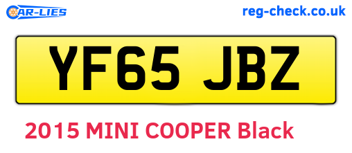 YF65JBZ are the vehicle registration plates.