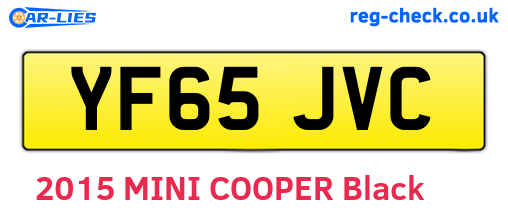 YF65JVC are the vehicle registration plates.