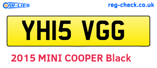 YH15VGG are the vehicle registration plates.