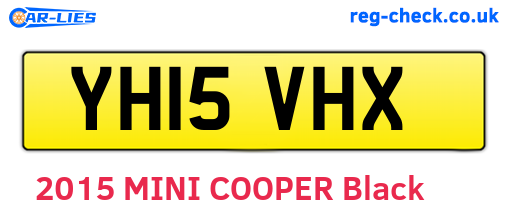 YH15VHX are the vehicle registration plates.