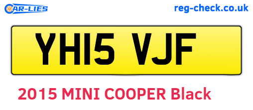 YH15VJF are the vehicle registration plates.
