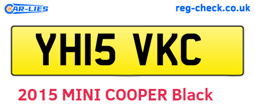 YH15VKC are the vehicle registration plates.