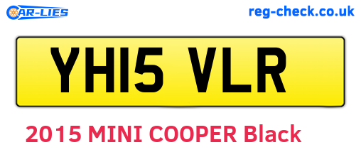 YH15VLR are the vehicle registration plates.