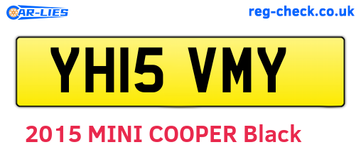 YH15VMY are the vehicle registration plates.