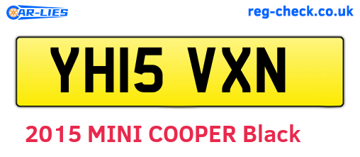 YH15VXN are the vehicle registration plates.
