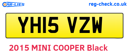YH15VZW are the vehicle registration plates.
