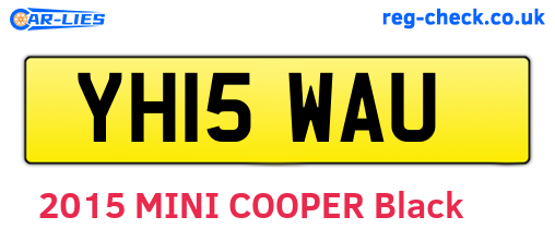 YH15WAU are the vehicle registration plates.