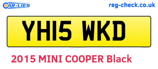 YH15WKD are the vehicle registration plates.