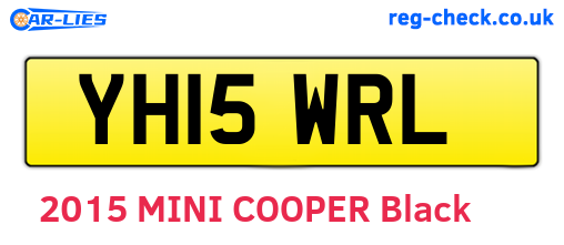 YH15WRL are the vehicle registration plates.