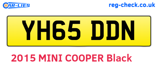 YH65DDN are the vehicle registration plates.