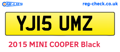 YJ15UMZ are the vehicle registration plates.