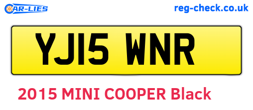 YJ15WNR are the vehicle registration plates.