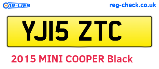 YJ15ZTC are the vehicle registration plates.