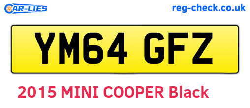 YM64GFZ are the vehicle registration plates.