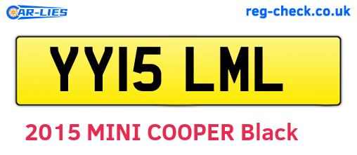 YY15LML are the vehicle registration plates.