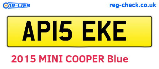 AP15EKE are the vehicle registration plates.