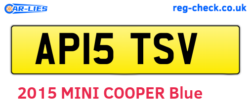 AP15TSV are the vehicle registration plates.