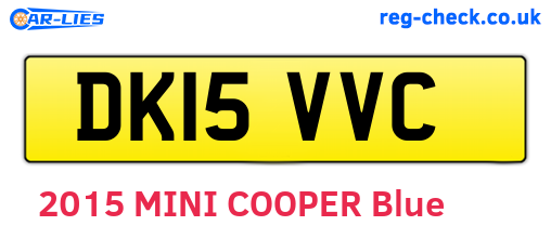 DK15VVC are the vehicle registration plates.