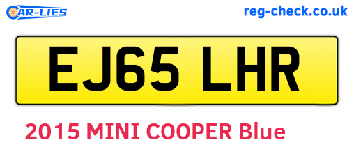 EJ65LHR are the vehicle registration plates.