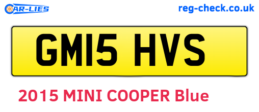 GM15HVS are the vehicle registration plates.