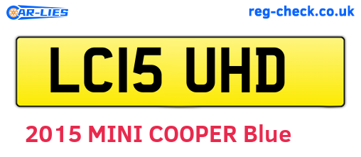 LC15UHD are the vehicle registration plates.