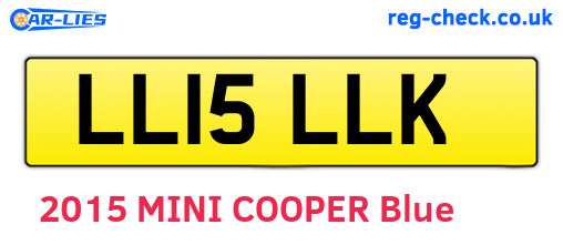 LL15LLK are the vehicle registration plates.