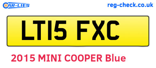 LT15FXC are the vehicle registration plates.