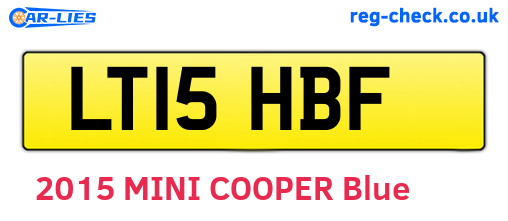 LT15HBF are the vehicle registration plates.