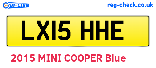 LX15HHE are the vehicle registration plates.