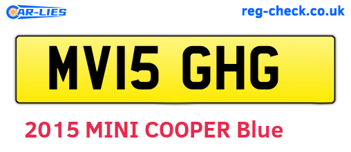 MV15GHG are the vehicle registration plates.