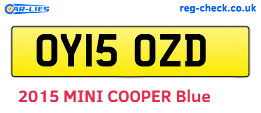 OY15OZD are the vehicle registration plates.