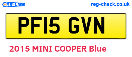PF15GVN are the vehicle registration plates.