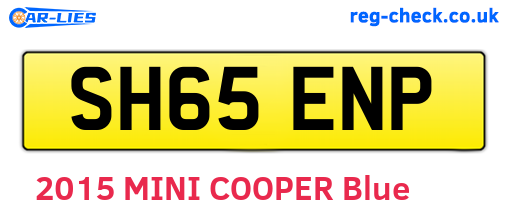SH65ENP are the vehicle registration plates.