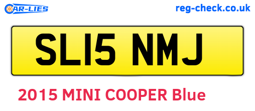SL15NMJ are the vehicle registration plates.