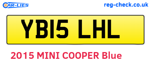 YB15LHL are the vehicle registration plates.