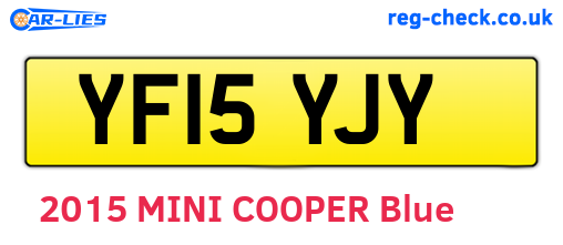 YF15YJY are the vehicle registration plates.