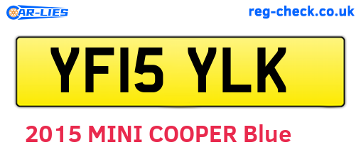 YF15YLK are the vehicle registration plates.