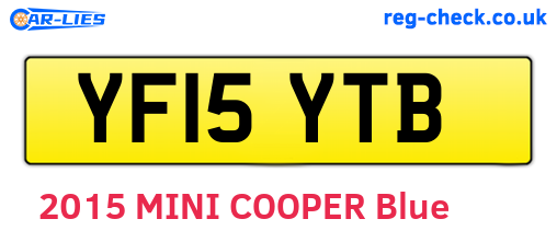 YF15YTB are the vehicle registration plates.