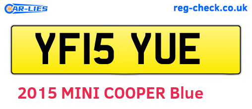 YF15YUE are the vehicle registration plates.